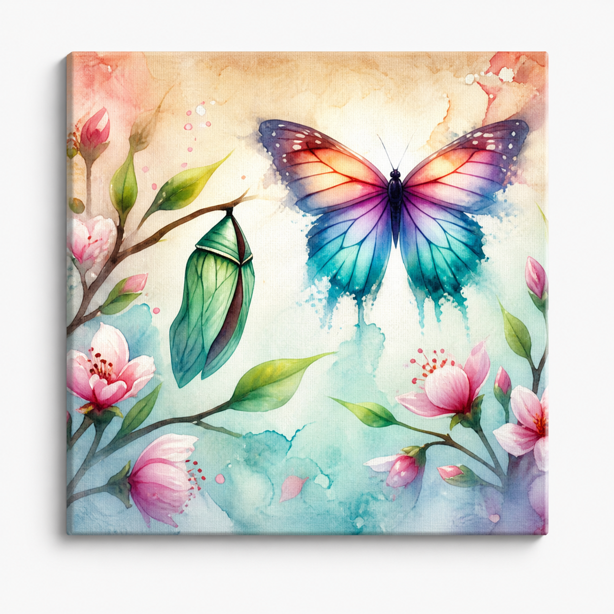 Butterfly Bloom Transformation Canvas - Image 3