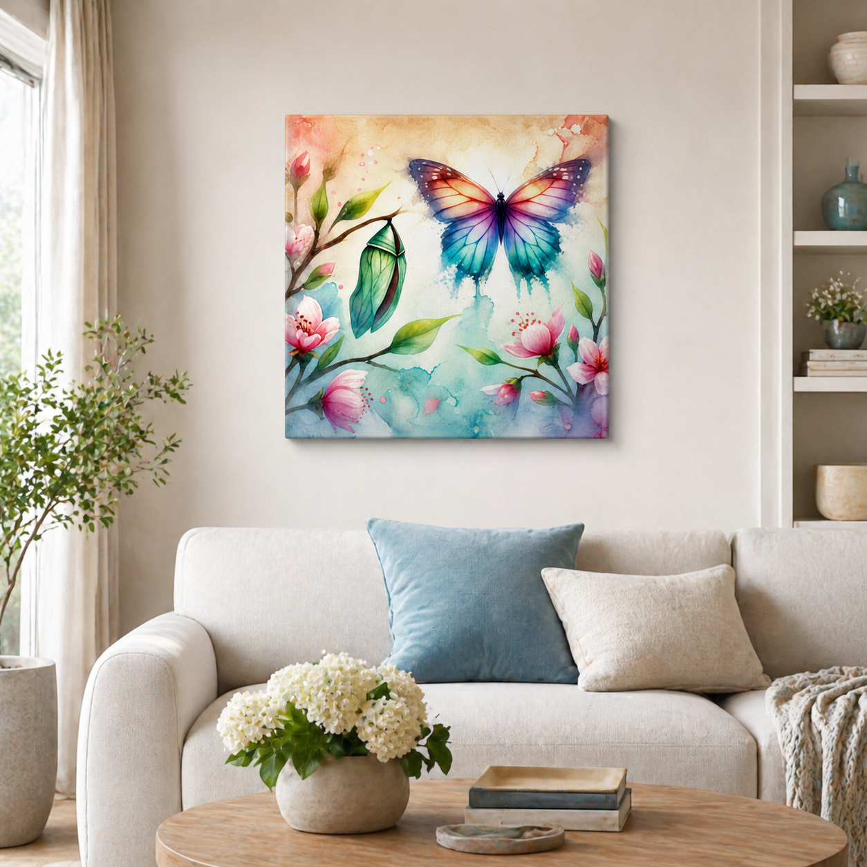 Butterfly Bloom Transformation Canvas - Image 4