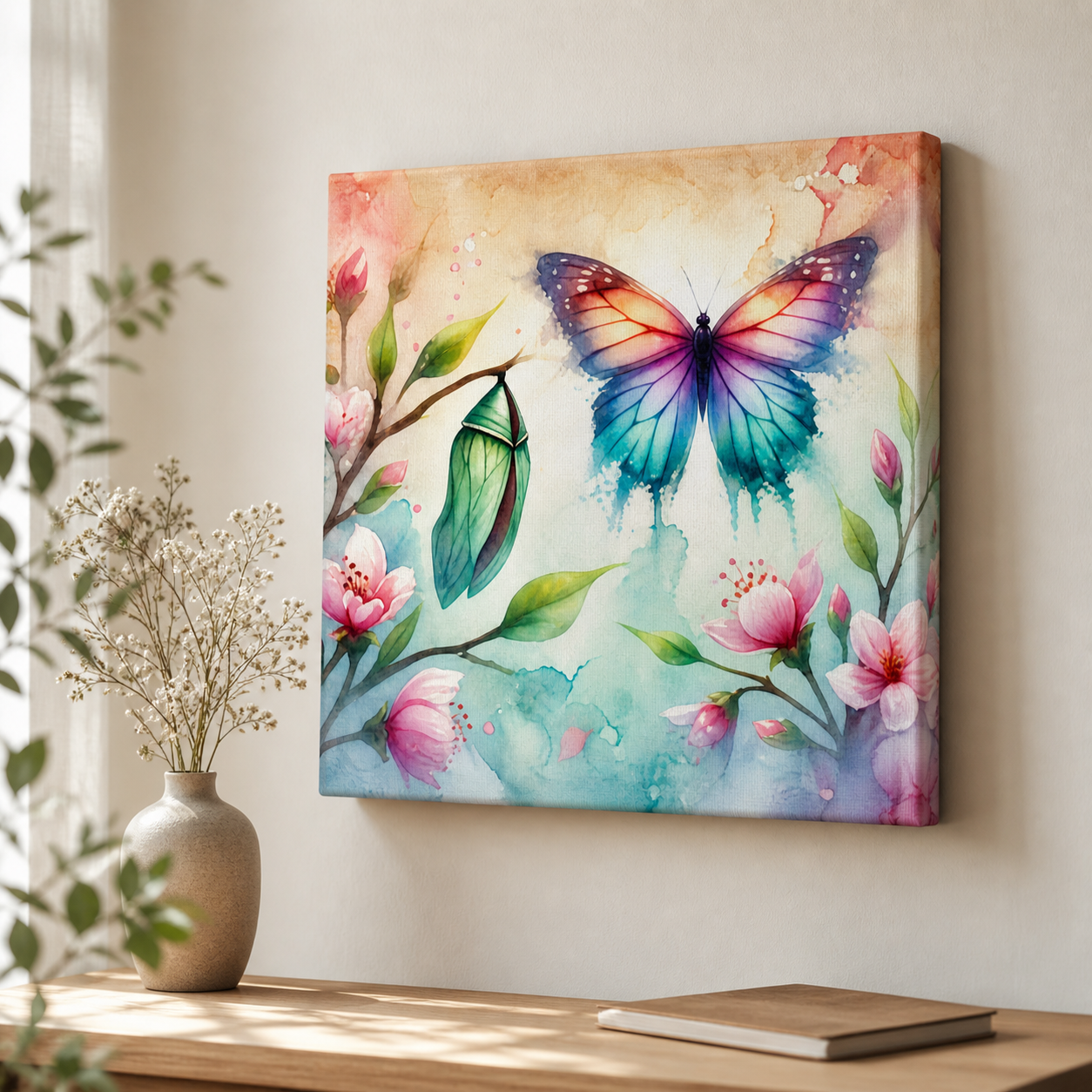 Butterfly Bloom Transformation Canvas - Image 5