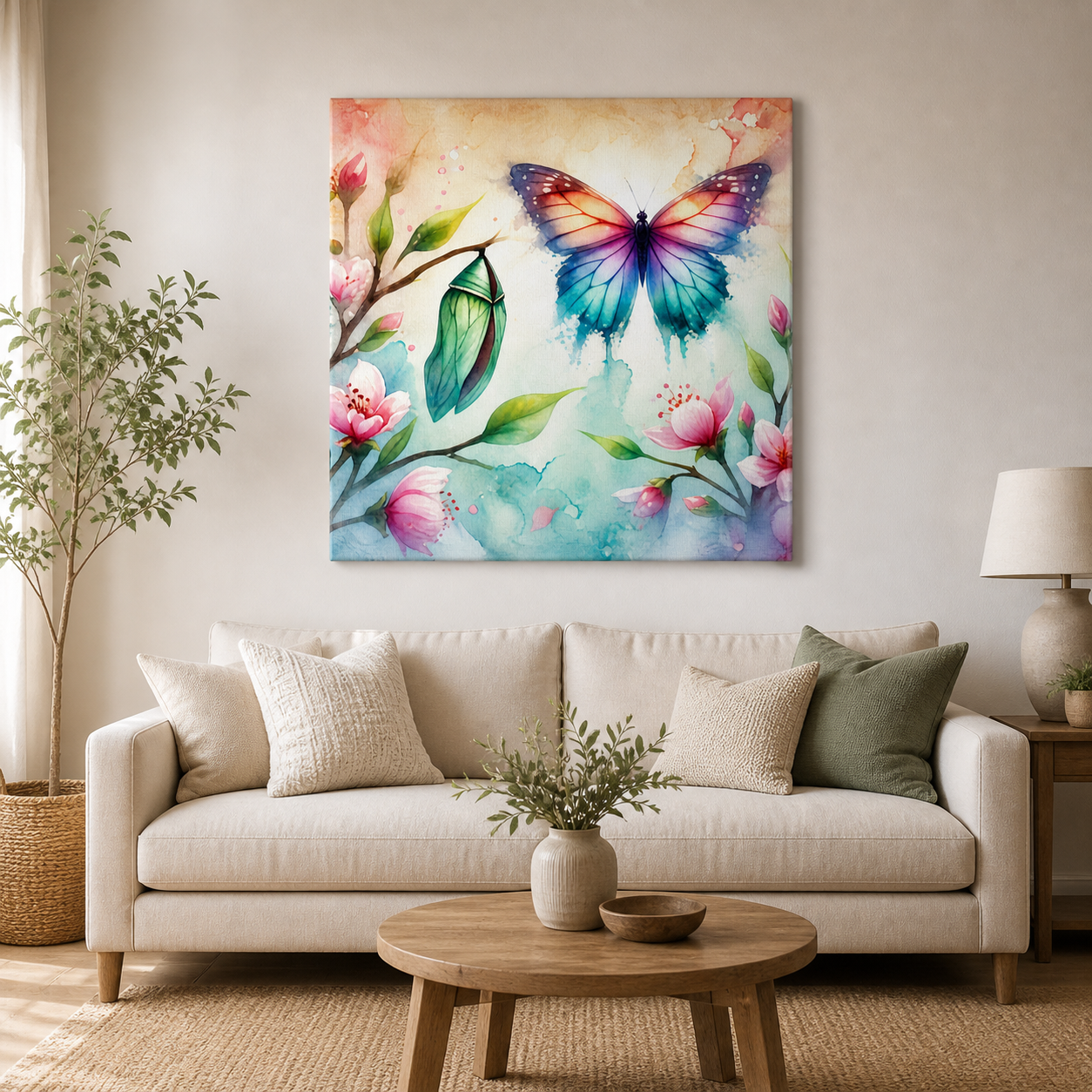 Butterfly Bloom Transformation Canvas - Image 7
