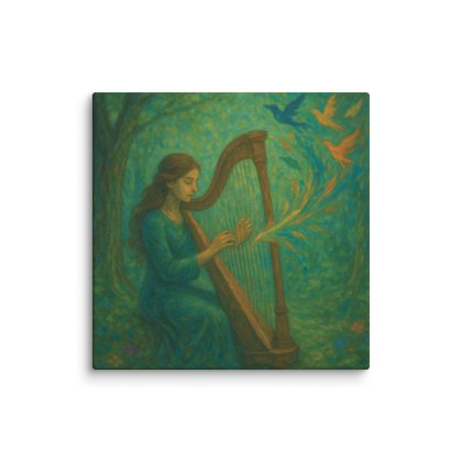 Whispers of Harmony – Feminine Musical Canvas Art