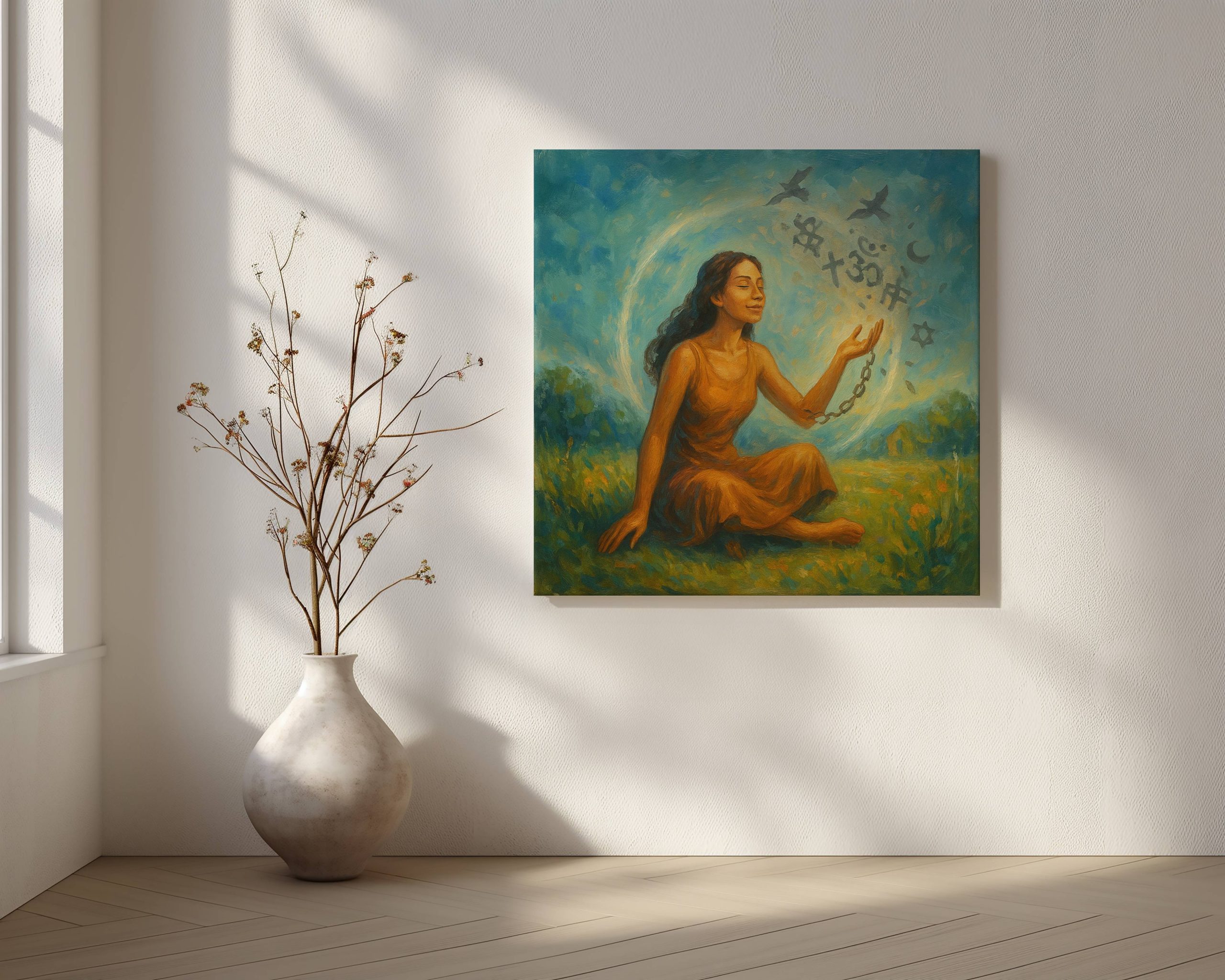 Sacred Without Rituals – Free Spirit Canvas - Image 2