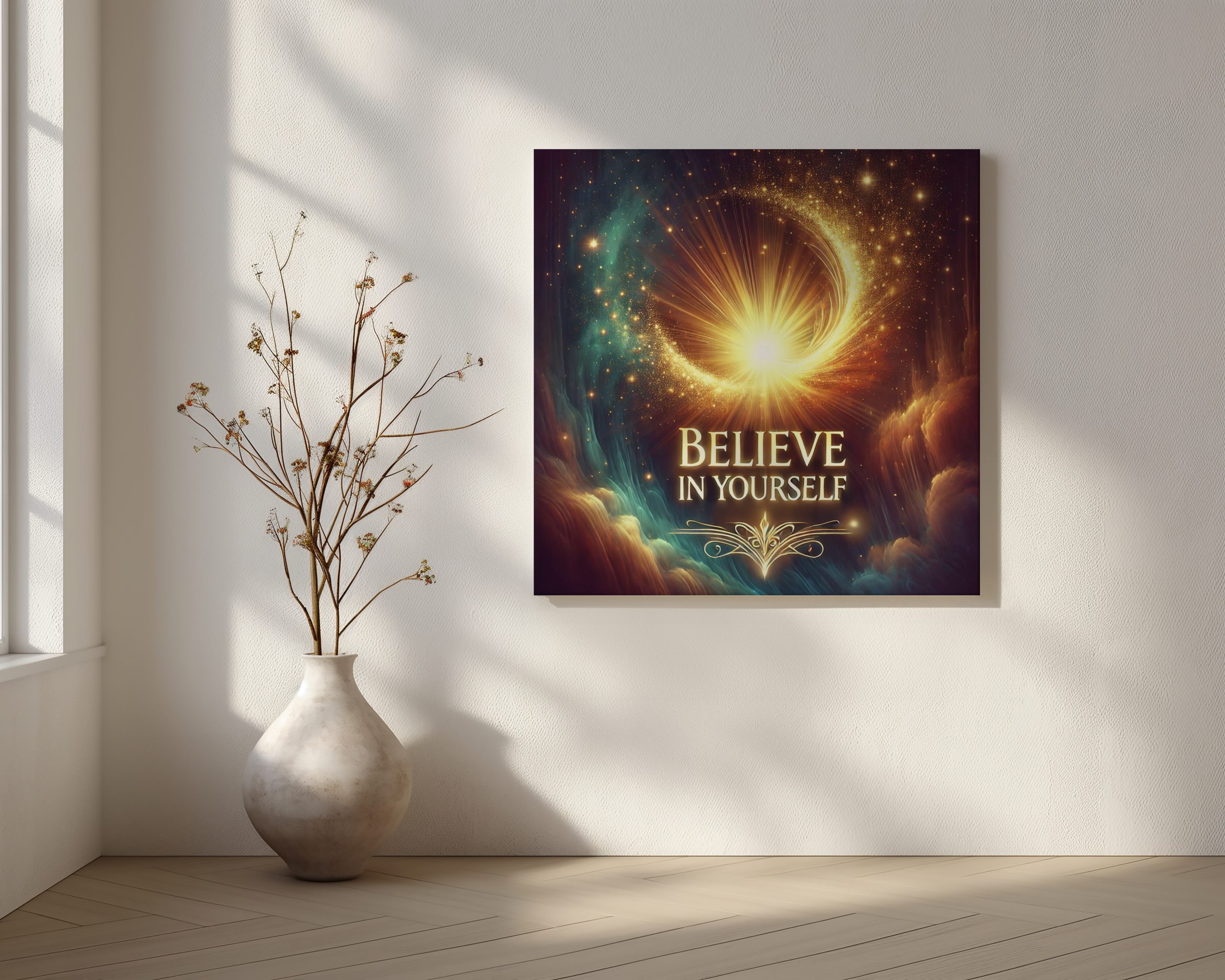 Believe in Yourself Cosmic Canvas - Image 2
