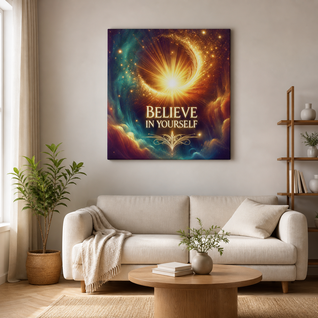 Believe in Yourself Cosmic Canvas - Image 4