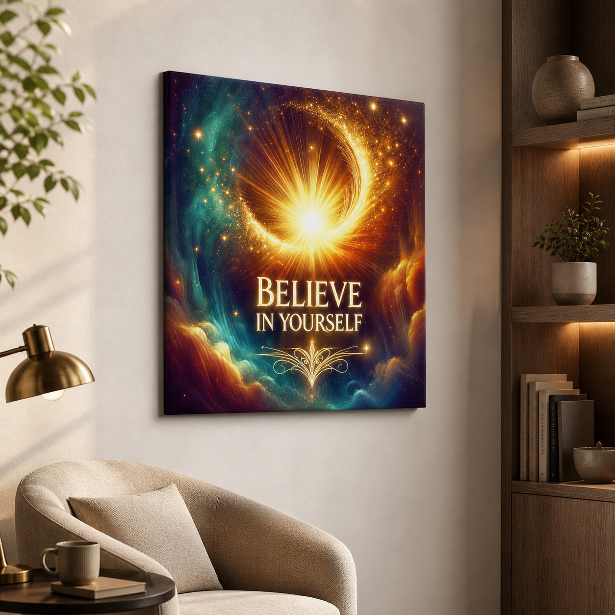 Believe in Yourself Cosmic Canvas - Image 7