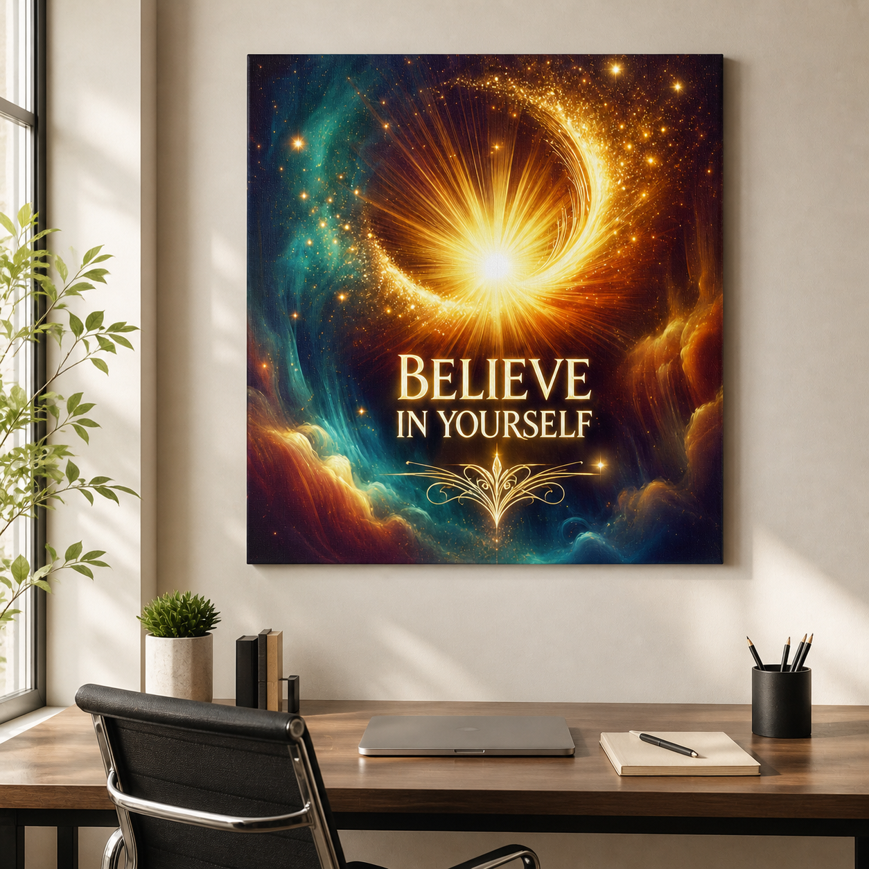 Believe in Yourself Cosmic Canvas - Image 8