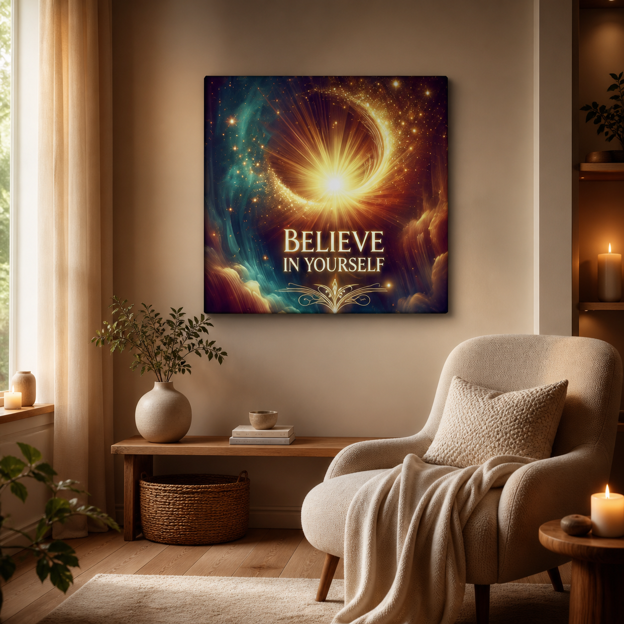 Believe in Yourself Cosmic Canvas - Image 9