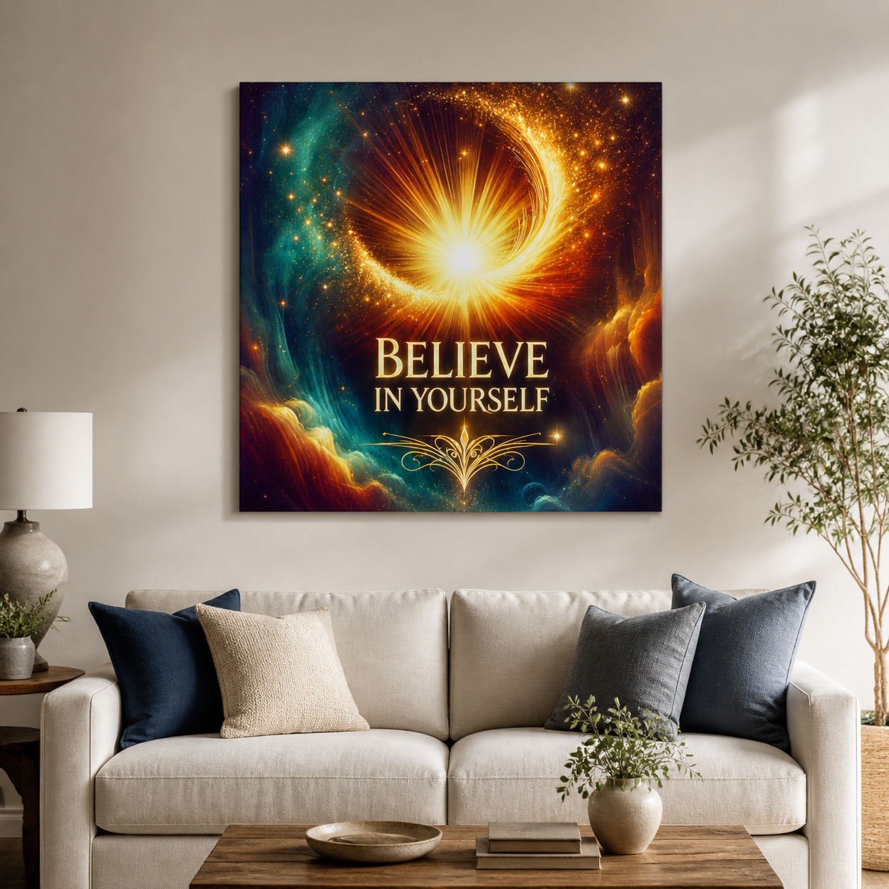 Believe in Yourself Cosmic Canvas - Image 13