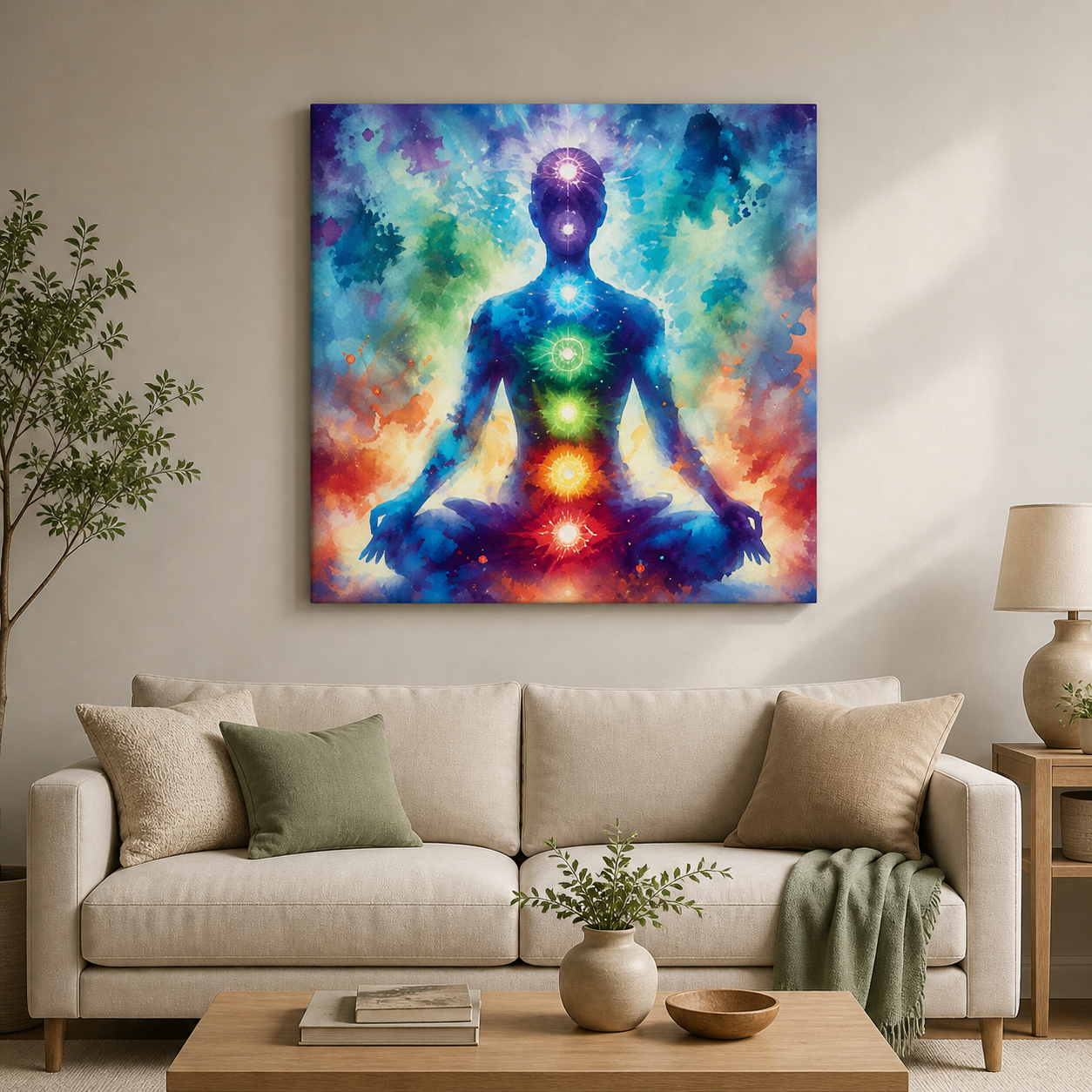 Chakra Awakening Canvas Wall Art - Image 4