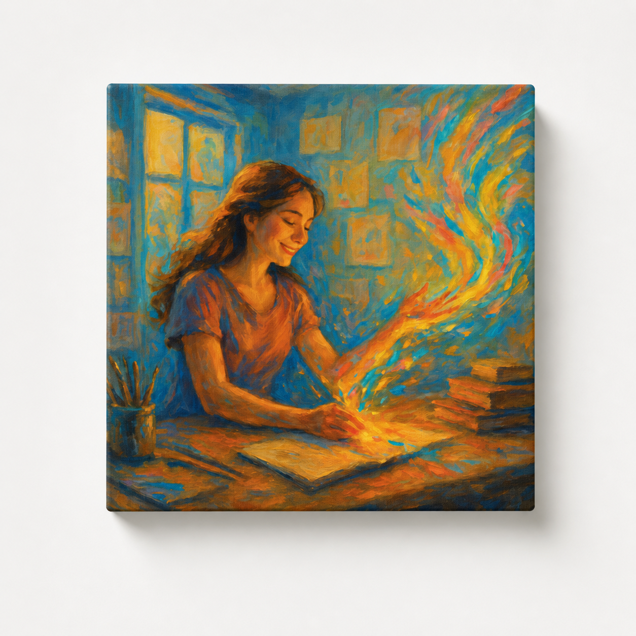 Ignite Your Inner Fire – Creative Inspiration Canvas - Image 3