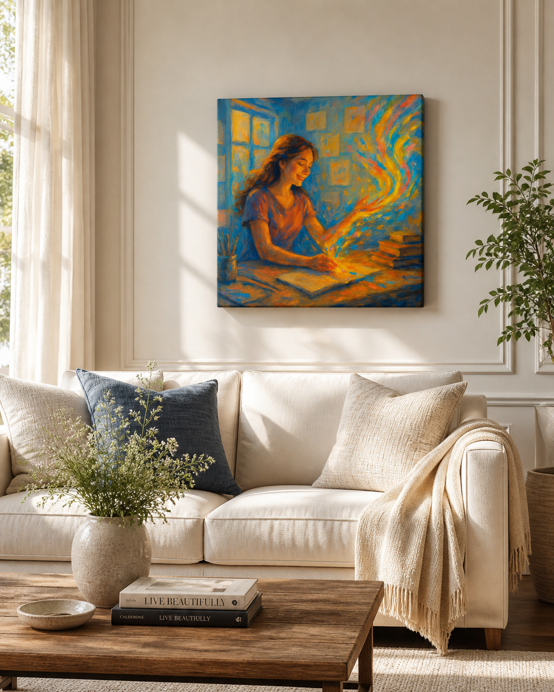 Ignite Your Inner Fire – Creative Inspiration Canvas - Image 4