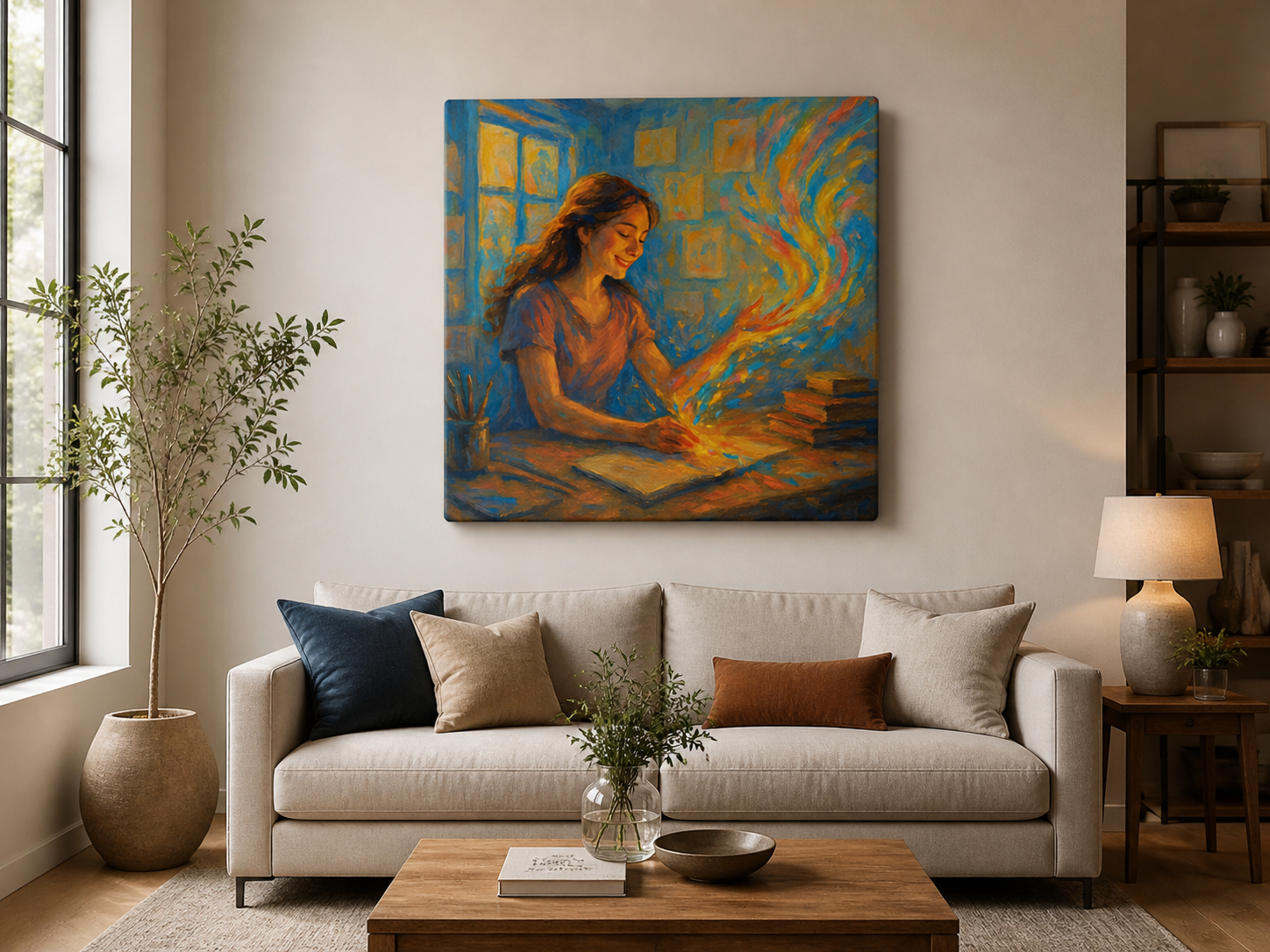 Ignite Your Inner Fire – Creative Inspiration Canvas - Image 7