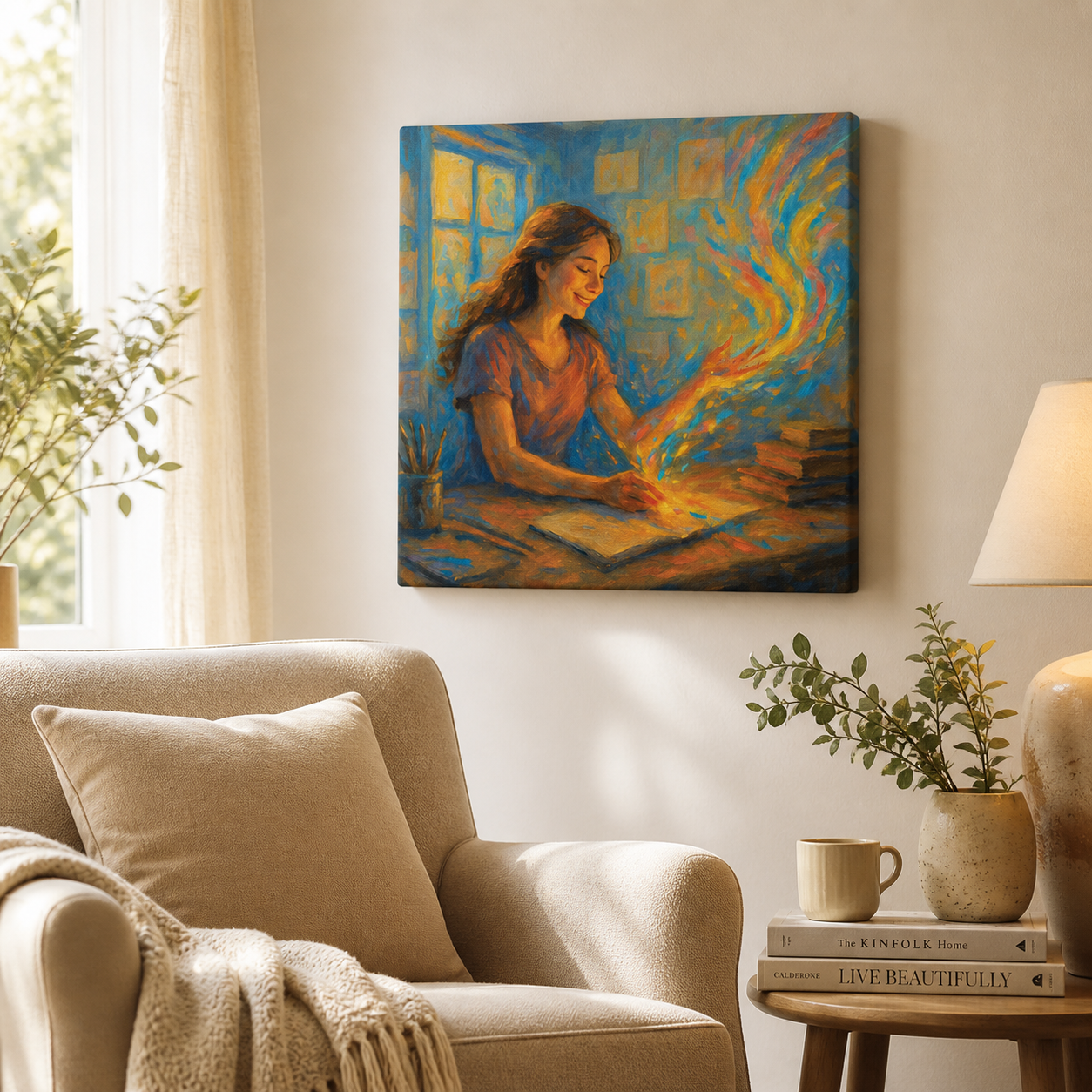 Ignite Your Inner Fire – Creative Inspiration Canvas - Image 8