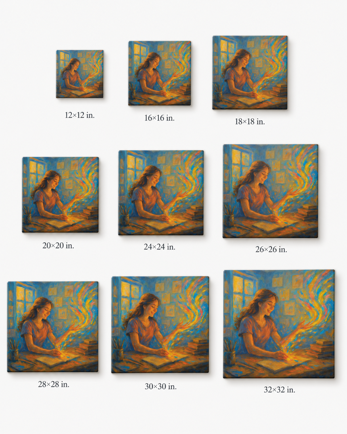 Ignite Your Inner Fire – Creative Inspiration Canvas - Image 9