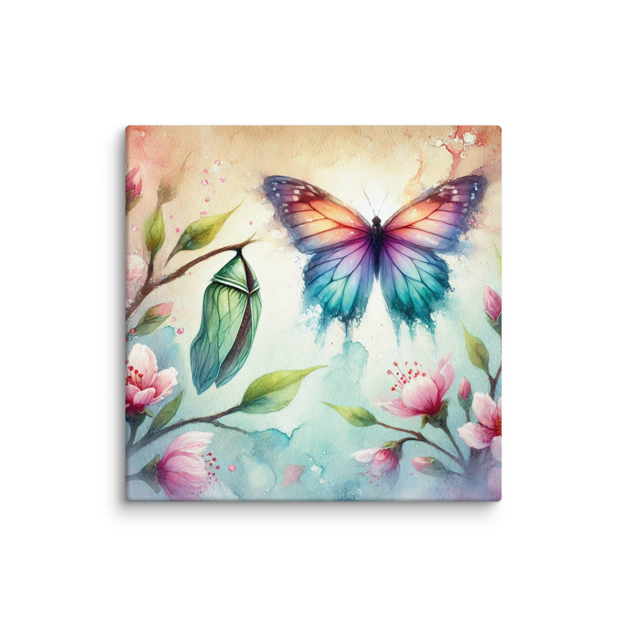 Butterfly Bloom Transformation Canvas