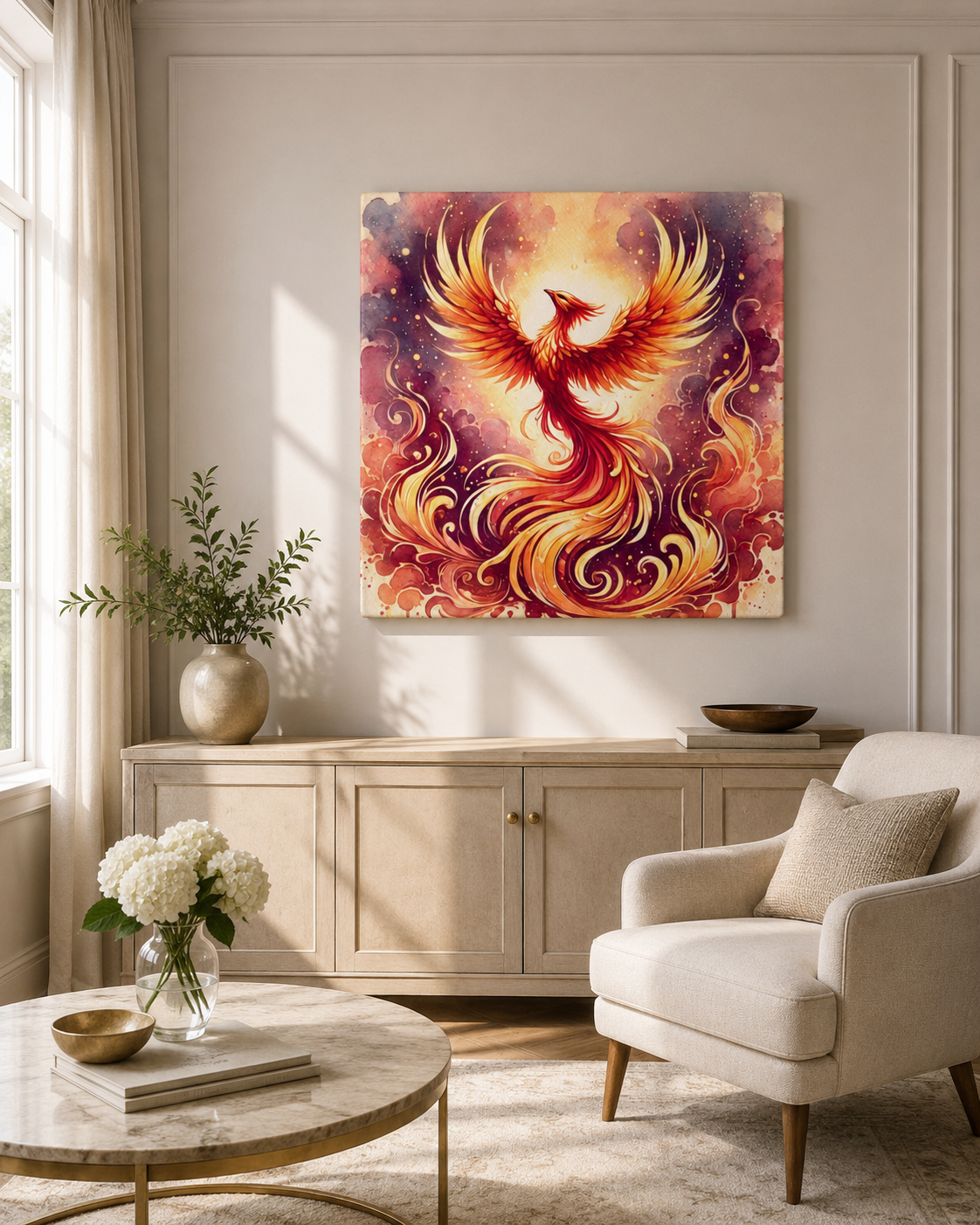 Phoenix Rebirth – Rise Again Canvas - Image 4
