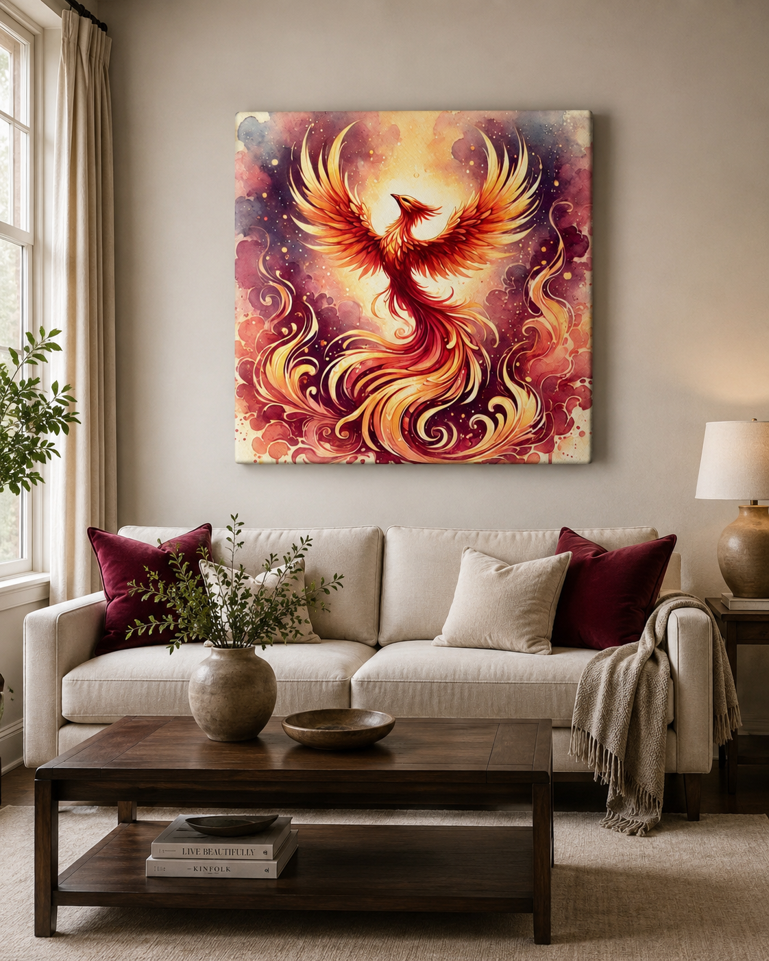 Phoenix Rebirth – Rise Again Canvas - Image 5