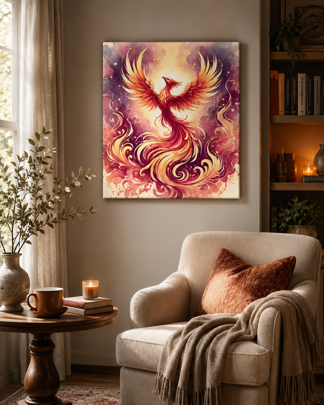 Phoenix Rebirth – Rise Again Canvas - Image 8