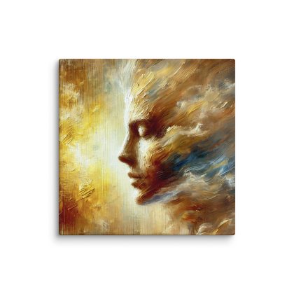 Inner Awakening – Spiritual Abstract Face Canvas Wall Art