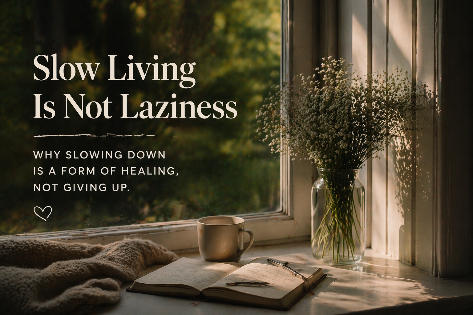 Slow Living Is Not Laziness