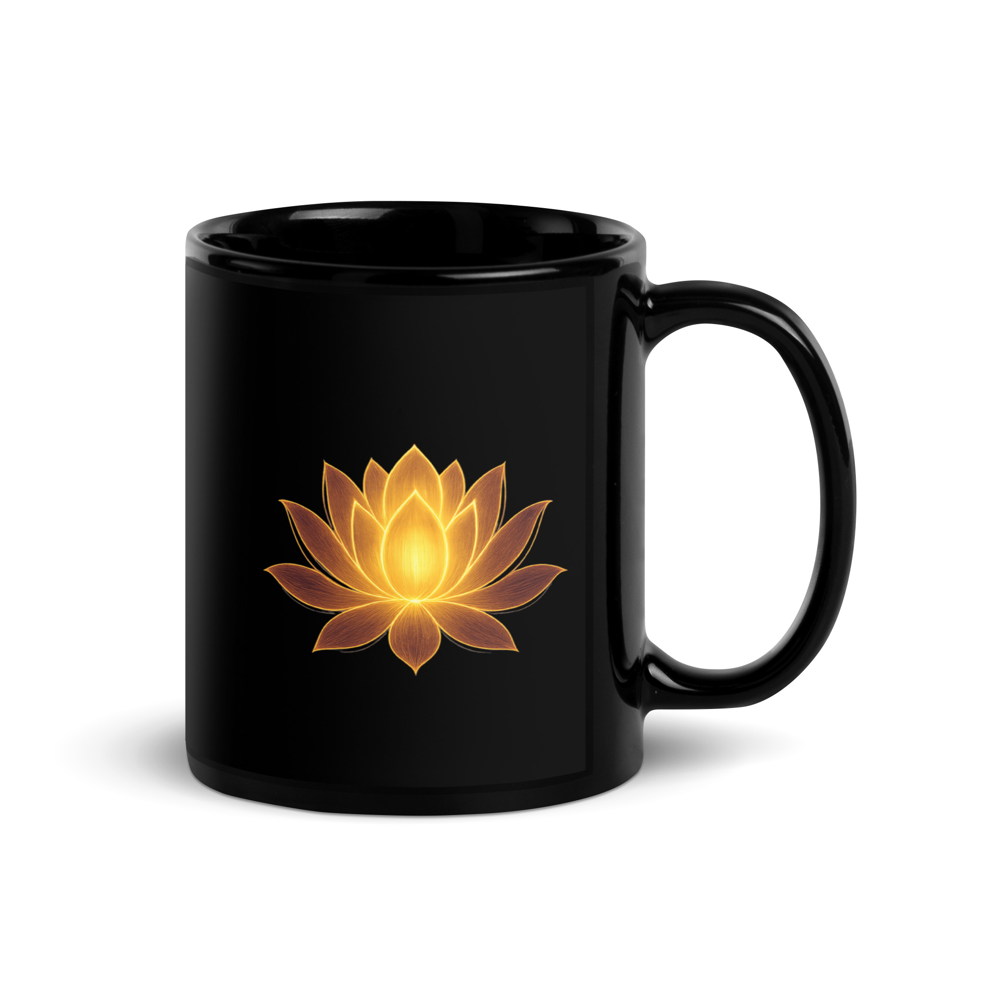 Golden Lotus Calm Mug