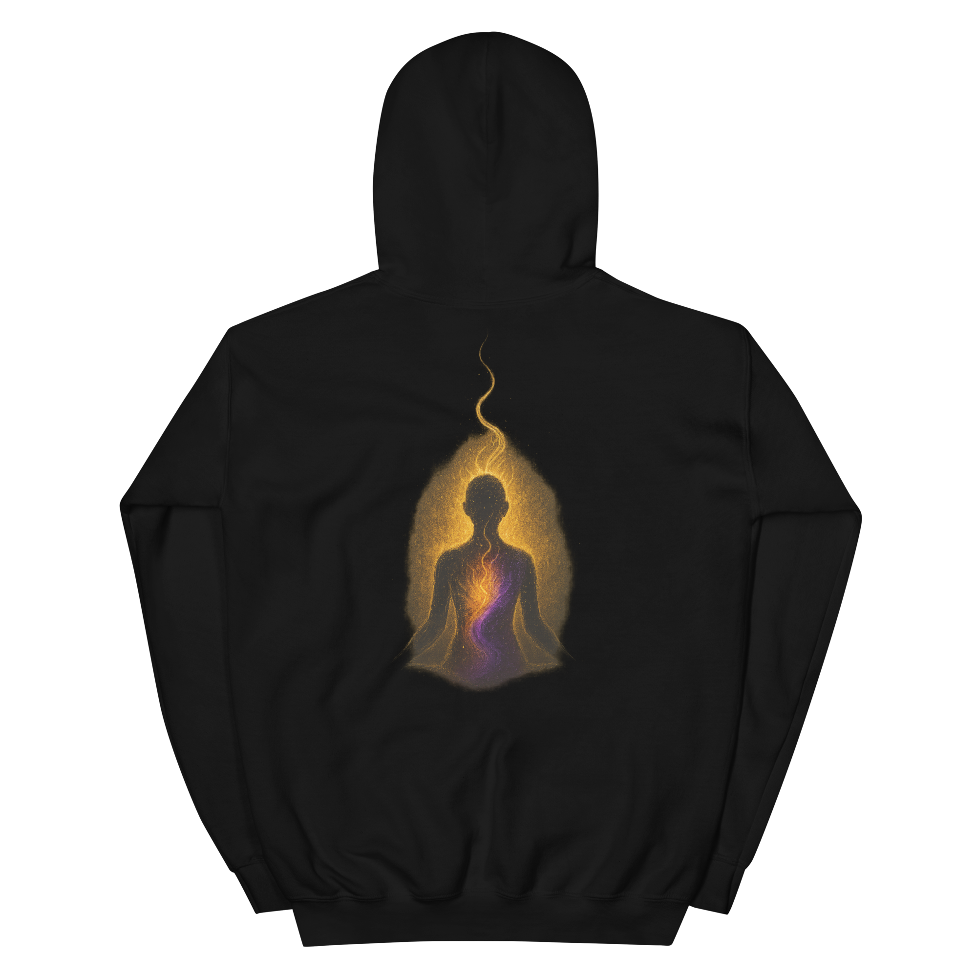 Inner Light Awakening – Mindful Energy Unisex Hoodie (Back Print)