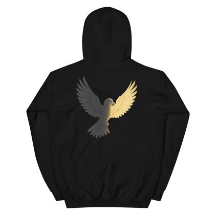 Golden Wings – Freedom & Strength Unisex Hoodie (Back Print)