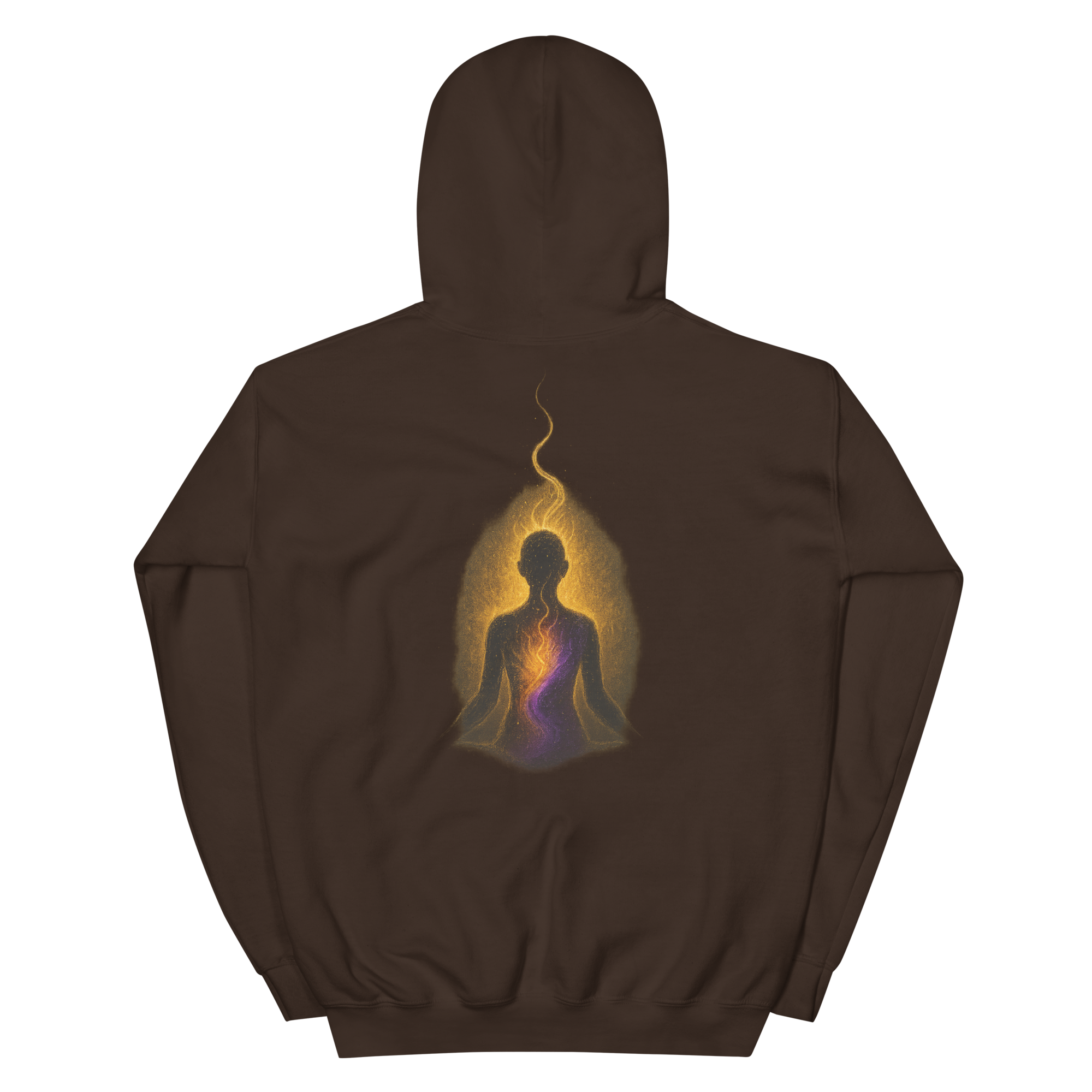 Inner Light Awakening – Mindful Energy Unisex Hoodie (Back Print) - Image 7