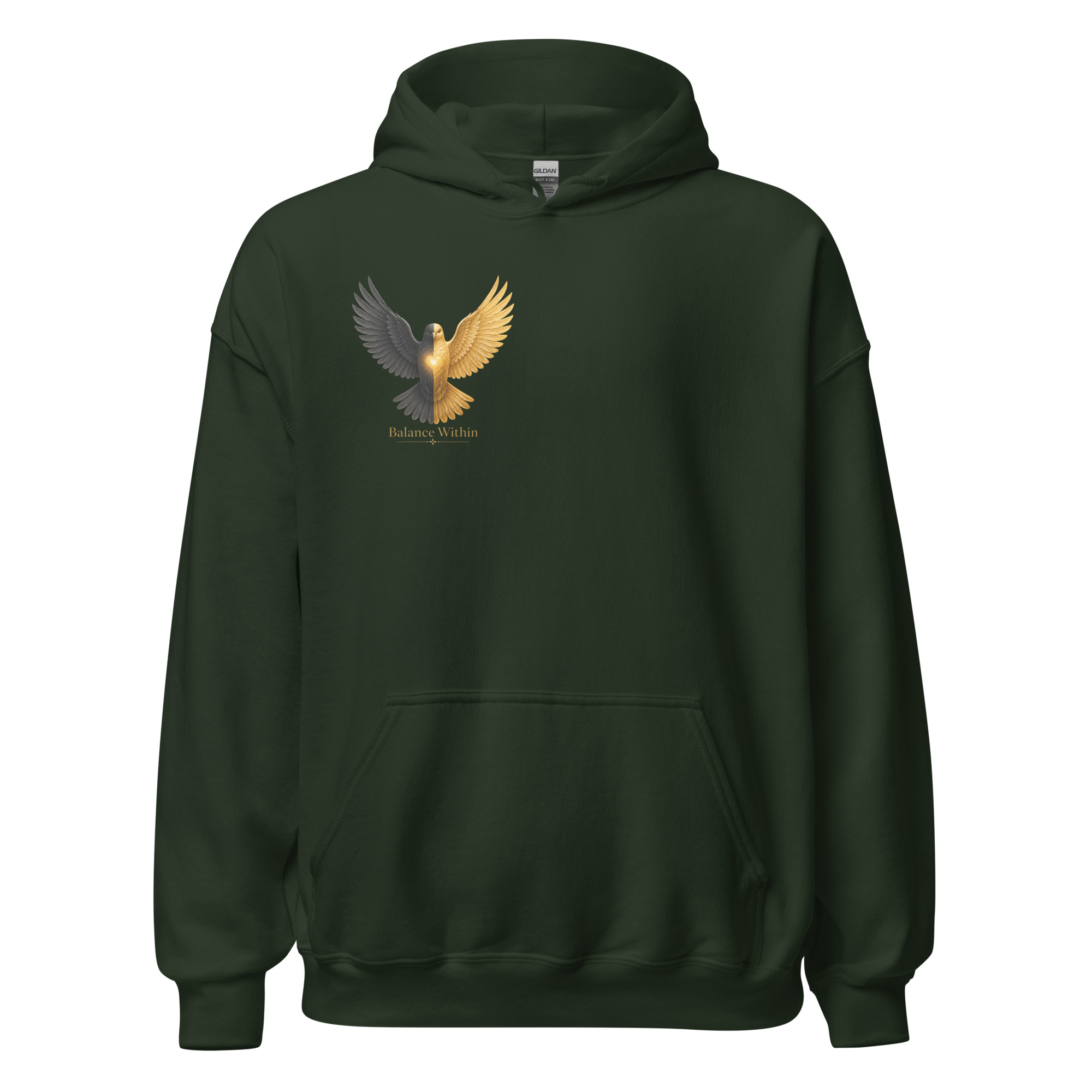 Golden Wings Dove Unisex Hoodie - Image 17
