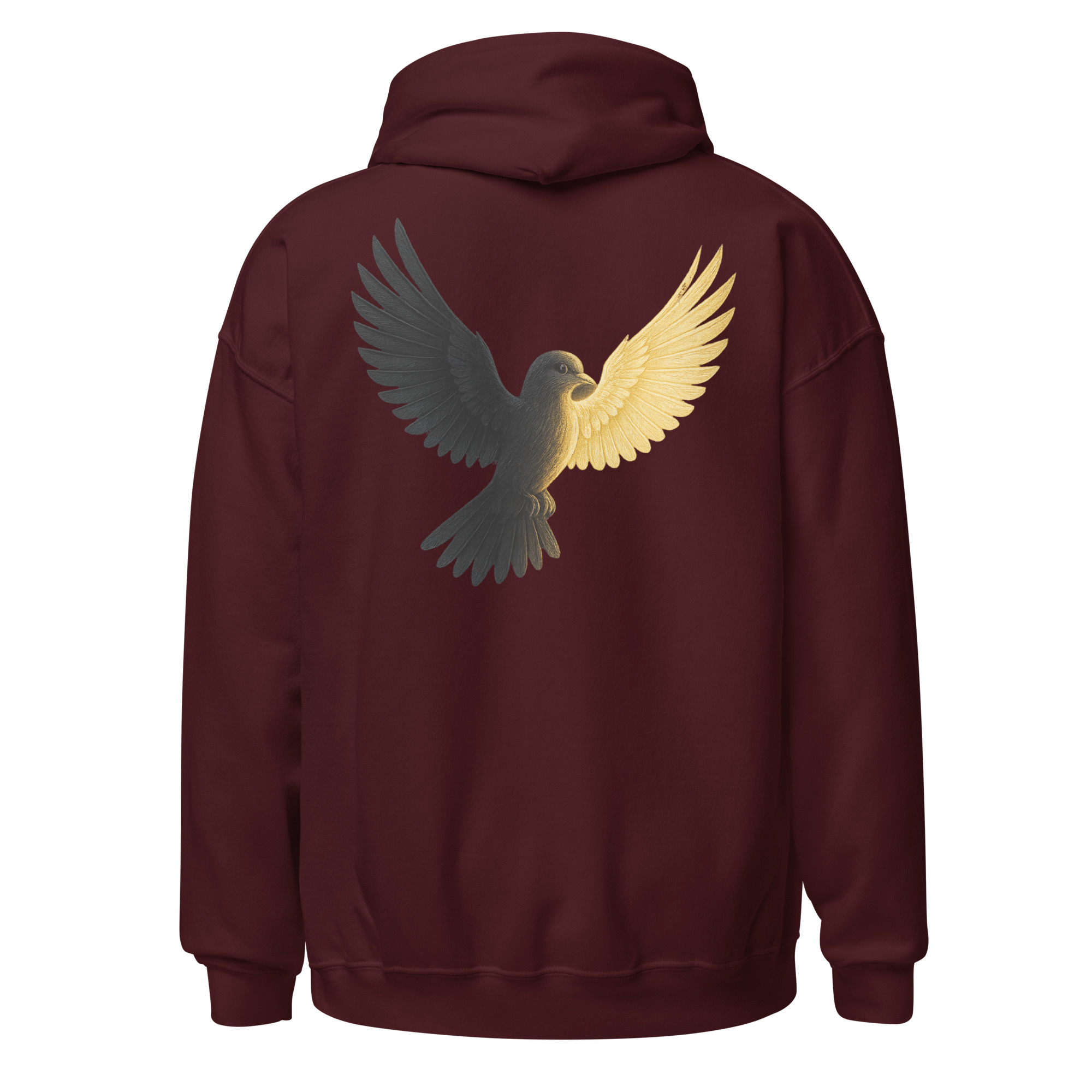 Golden Wings Dove Unisex Hoodie - Image 10