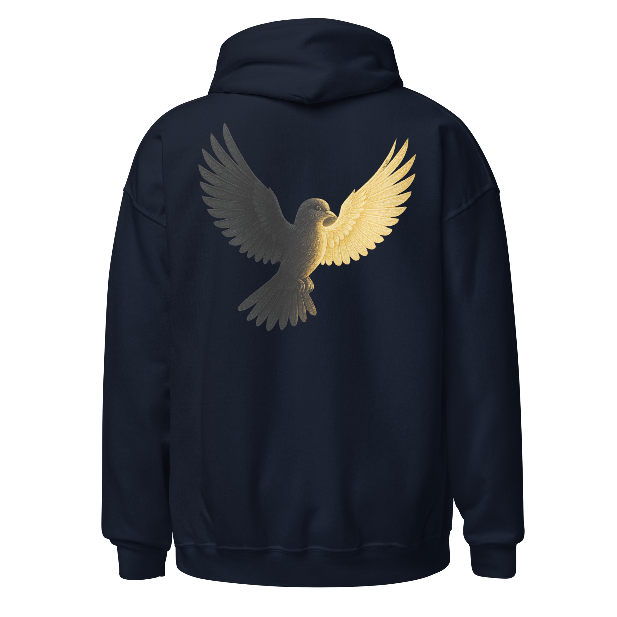 Golden Wings Dove Unisex Hoodie - Image 6