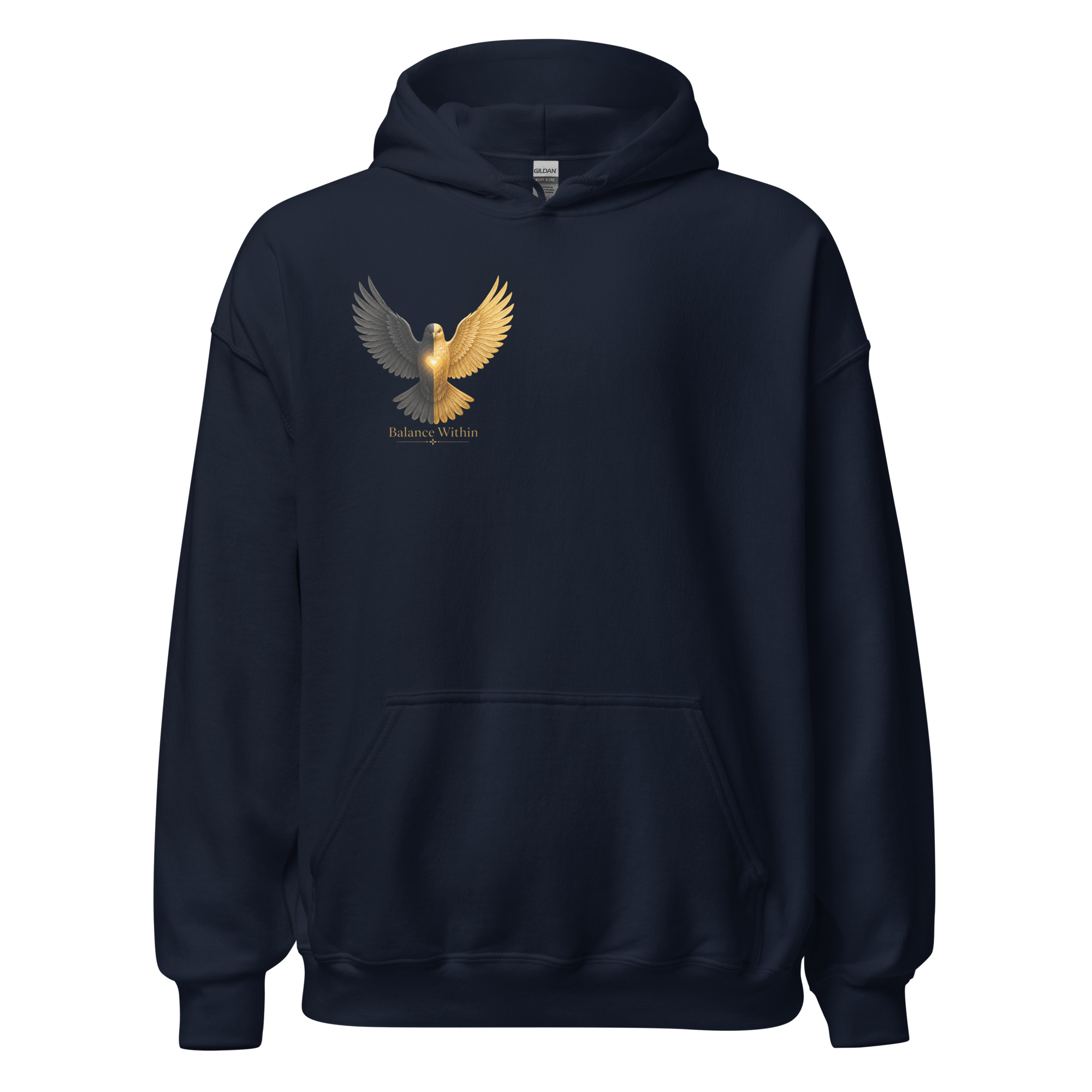 Golden Wings Dove Unisex Hoodie - Image 5